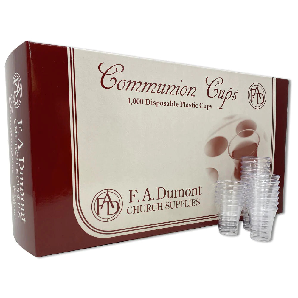 Communion Cups - Box of 1000, 1-3/8" High, Fits Standard Communion Trays